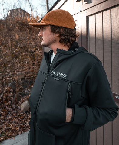 Performance Hoodie Zip Up - Black