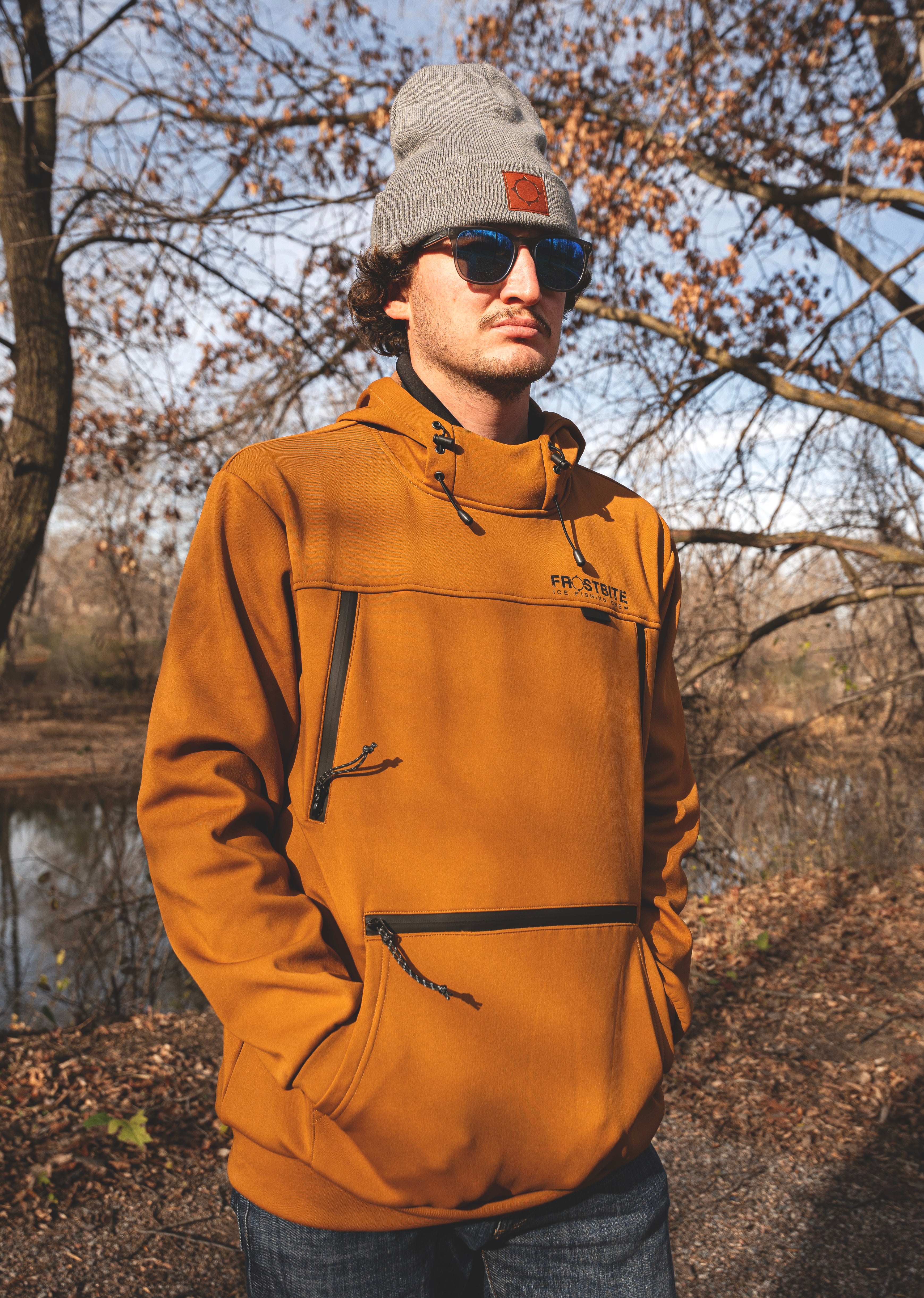 Performance Fishing Hoodie - Brown – Frostbite Canada