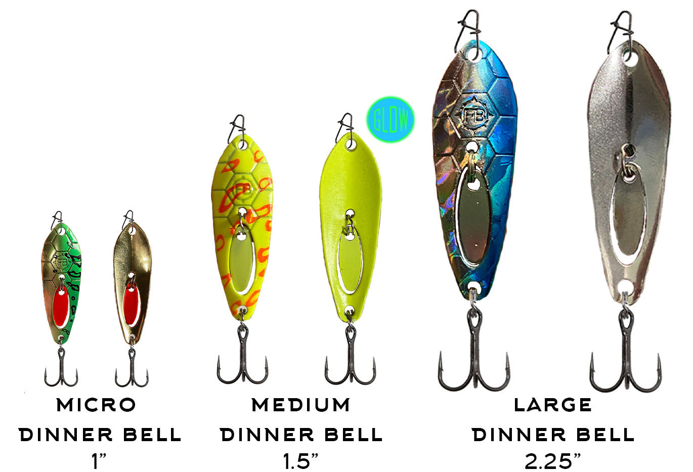 Micro Dinner Bell Spoon (1/16oz) Green Guppy