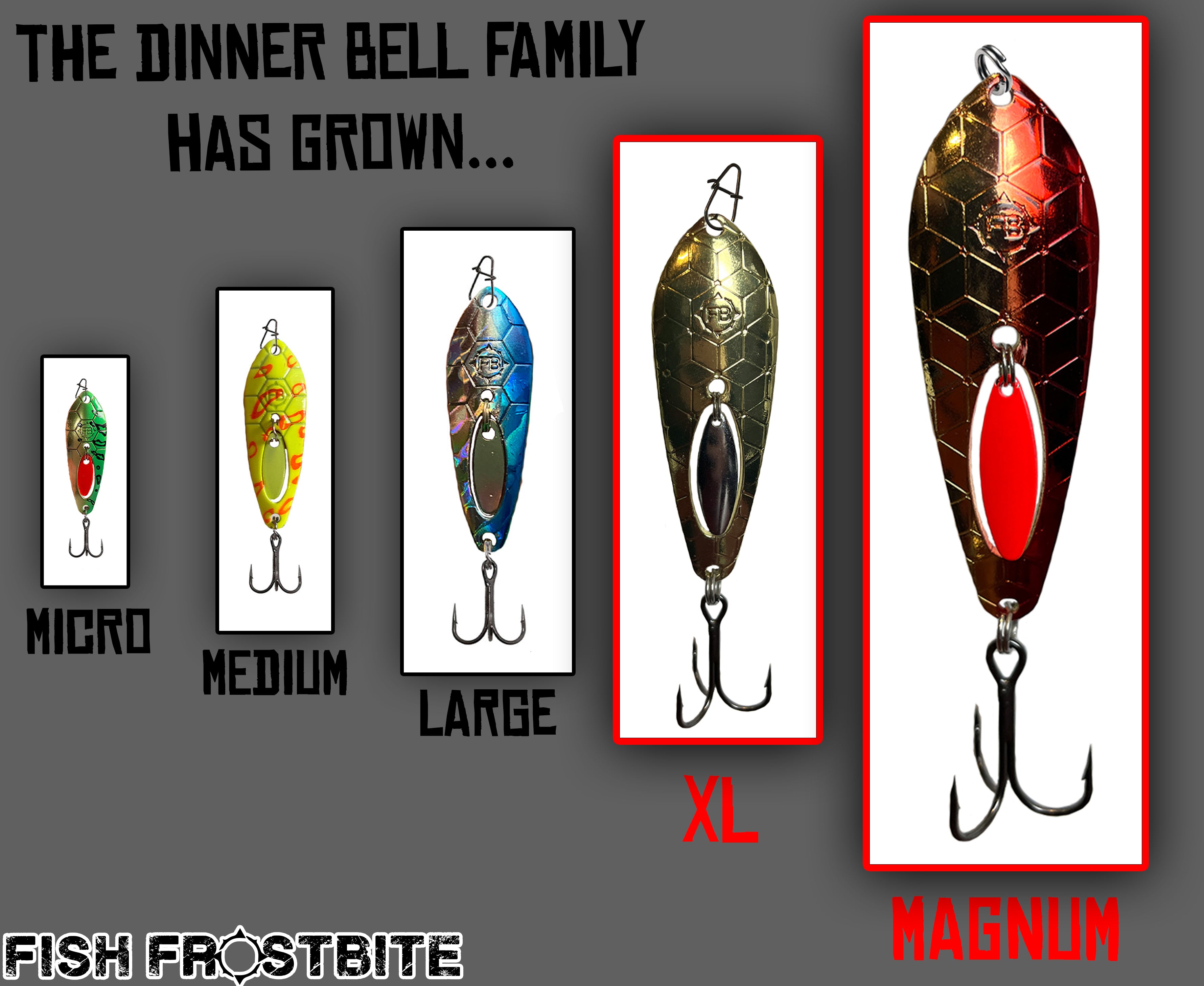 Medium Dinner Bell Spoon (3/16oz) Bullseye